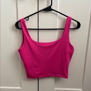 Women's Pink Cropped Tank Top